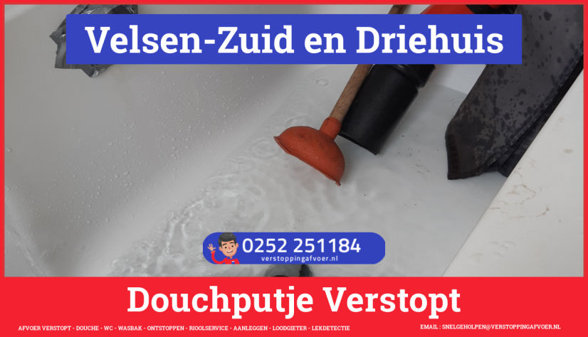 Doucheputje ontstoppen Velsen-Zuid en Driehuis Doucheputje ontstoppen Velsen-Zuid en Driehuis